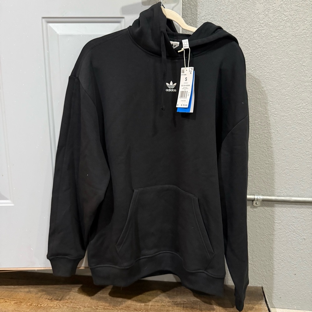 Adidas Originals Essentials Oversized Fleece Hoodie in Black